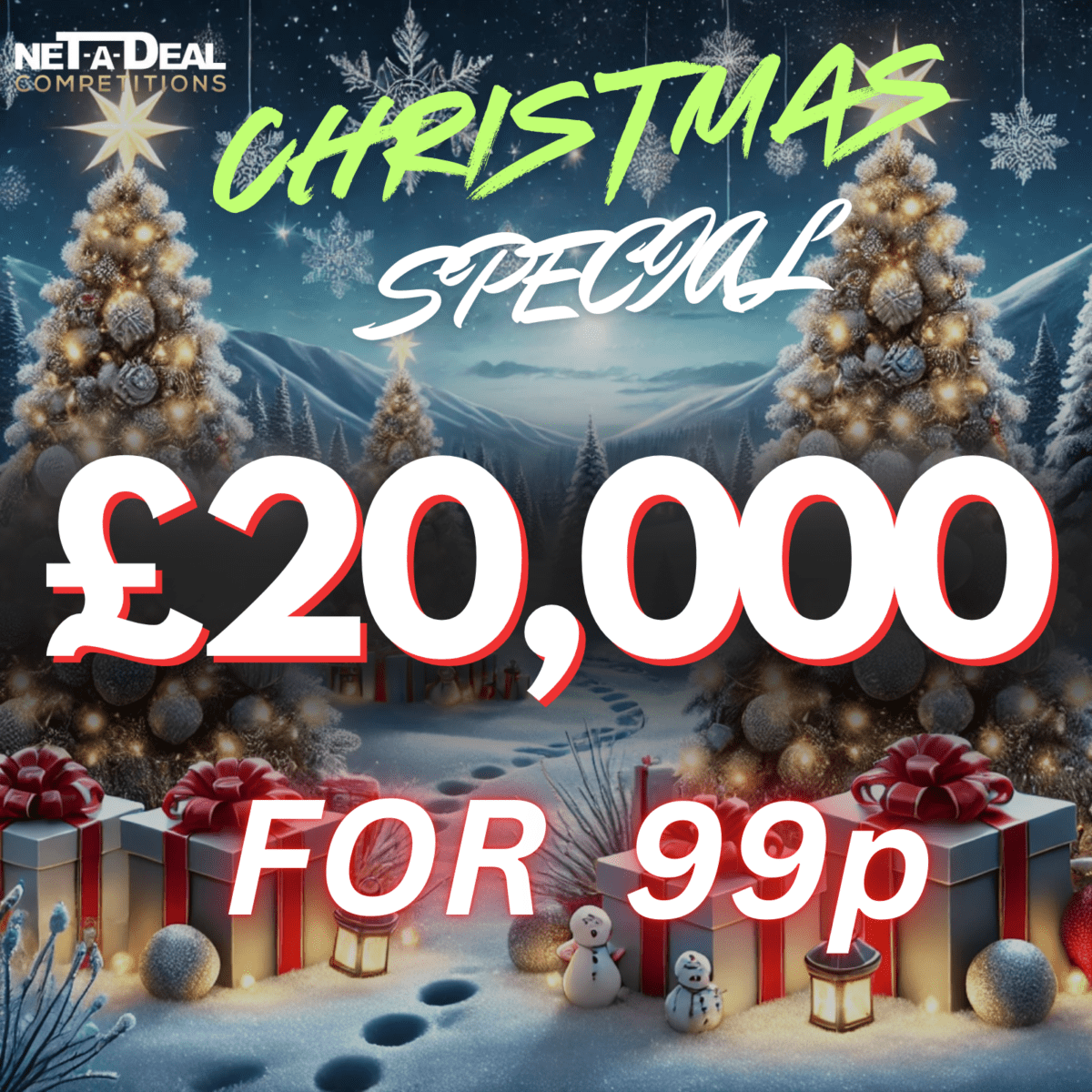 £20,000 for 99p Christmas Draw